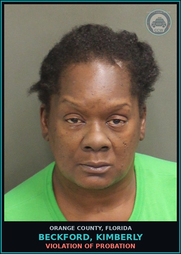 Booking mugshot of BECKFORD, KIMBERLY in Orange County