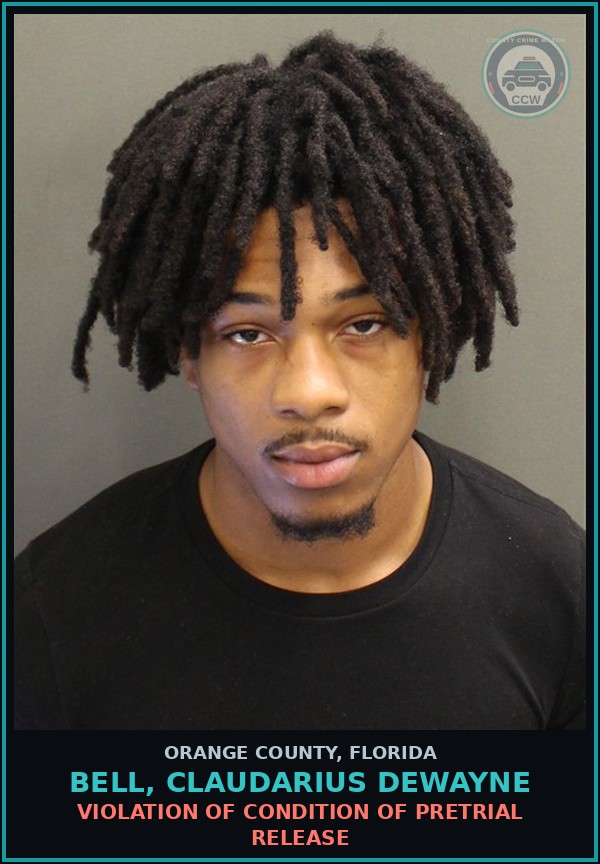 Booking mugshot of BELL, CLAUDARIUS DEWAYNE in Orange County