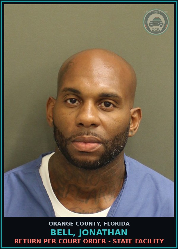 Booking mugshot of BELL, JONATHAN in Orange County