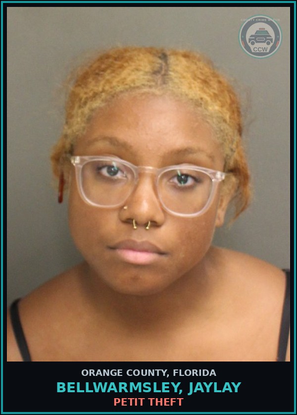 Booking mugshot of BELLWARMSLEY, JAYLAY in Orange County