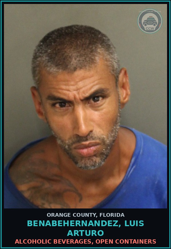 Booking mugshot of BENABEHERNANDEZ, LUIS ARTURO in Orange County