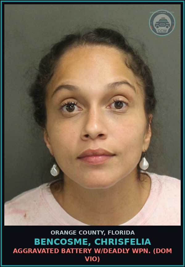 Booking mugshot of BENCOSME, CHRISFELIA in Orange County