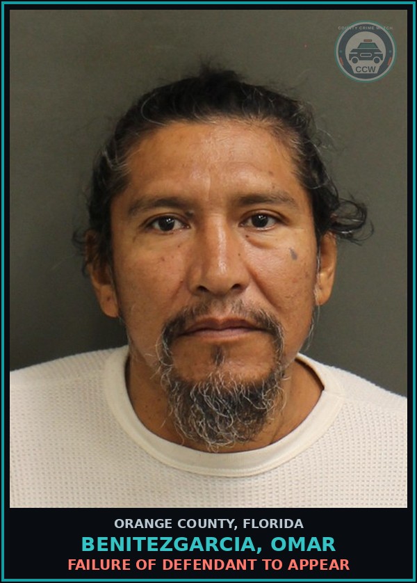 Booking mugshot of BENITEZGARCIA, OMAR in Orange County