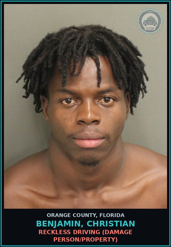 Booking mugshot of BENJAMIN, CHRISTIAN in Orange County