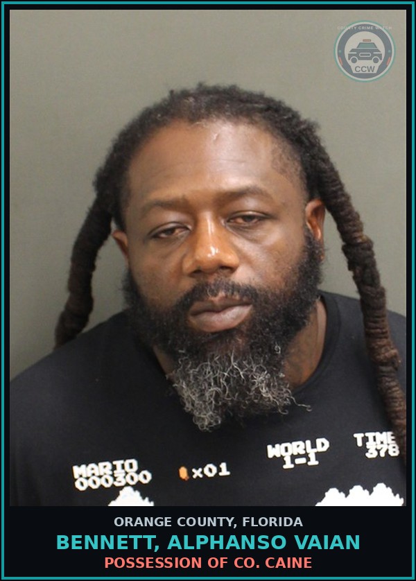 Booking mugshot of BENNETT, ALPHANSO VAIAN in Orange County