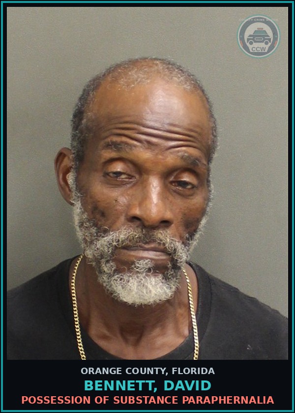Booking mugshot of BENNETT, DAVID in Orange County