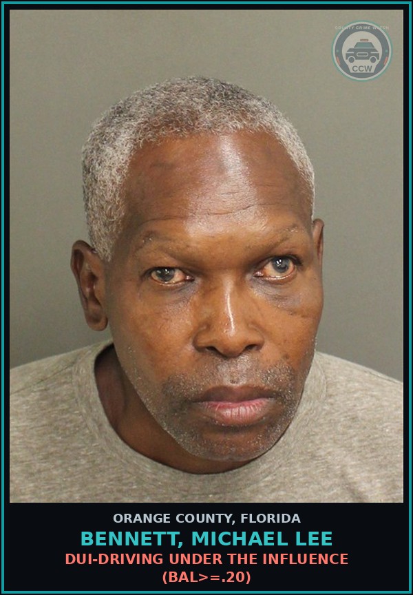 Booking mugshot of BENNETT, MICHAEL LEE in Orange County
