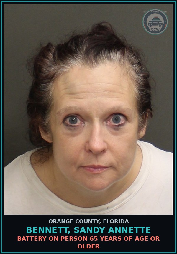 Booking mugshot of BENNETT, SANDY ANNETTE in Orange County