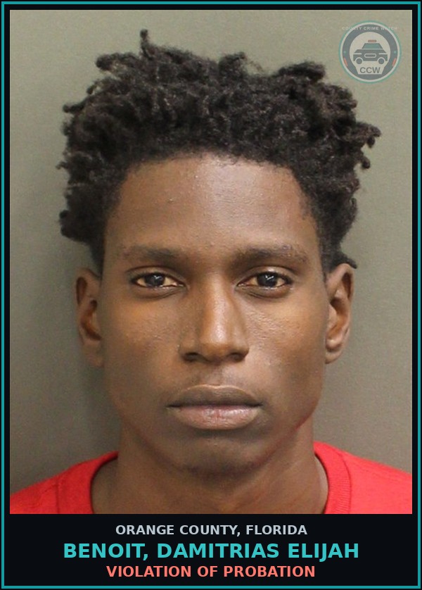 Booking mugshot of BENOIT, DAMITRIAS ELIJAH in Orange County