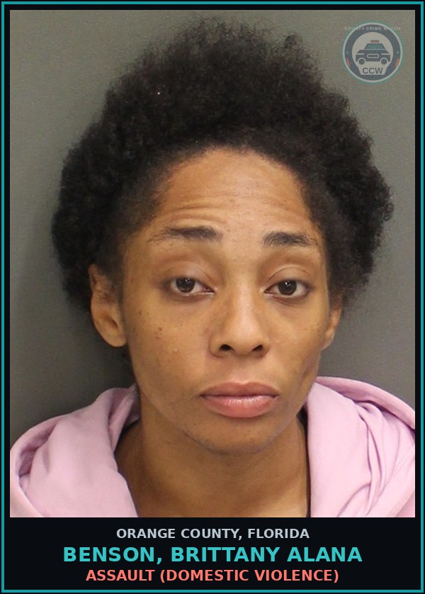 Booking mugshot of BENSON, BRITTANY ALANA in Orange County