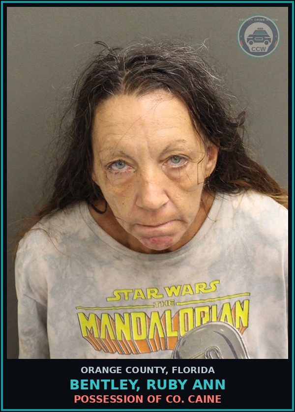 Booking mugshot of BENTLEY, RUBY ANN in Orange County