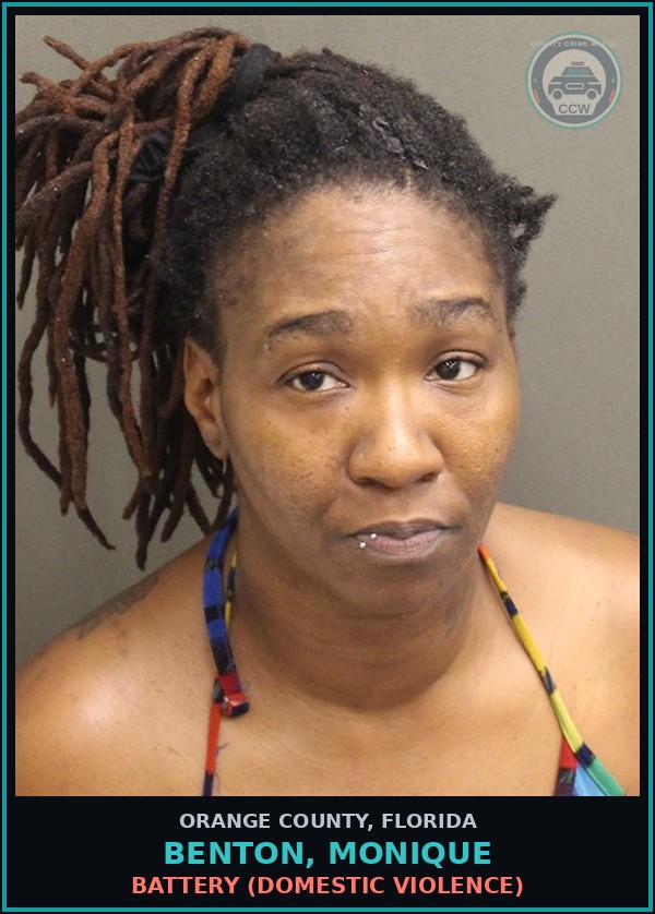 Booking mugshot of BENTON, MONIQUE in Orange County