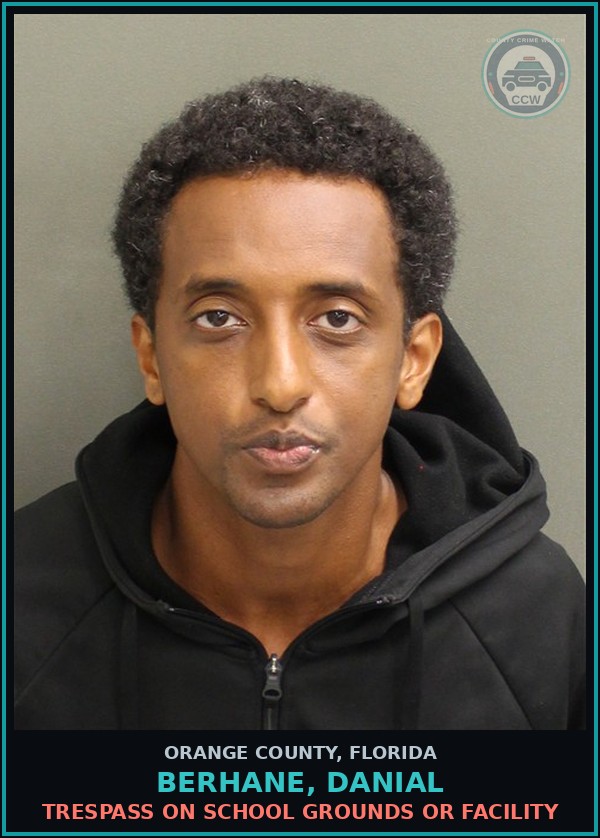 Booking mugshot of BERHANE, DANIAL in Orange County