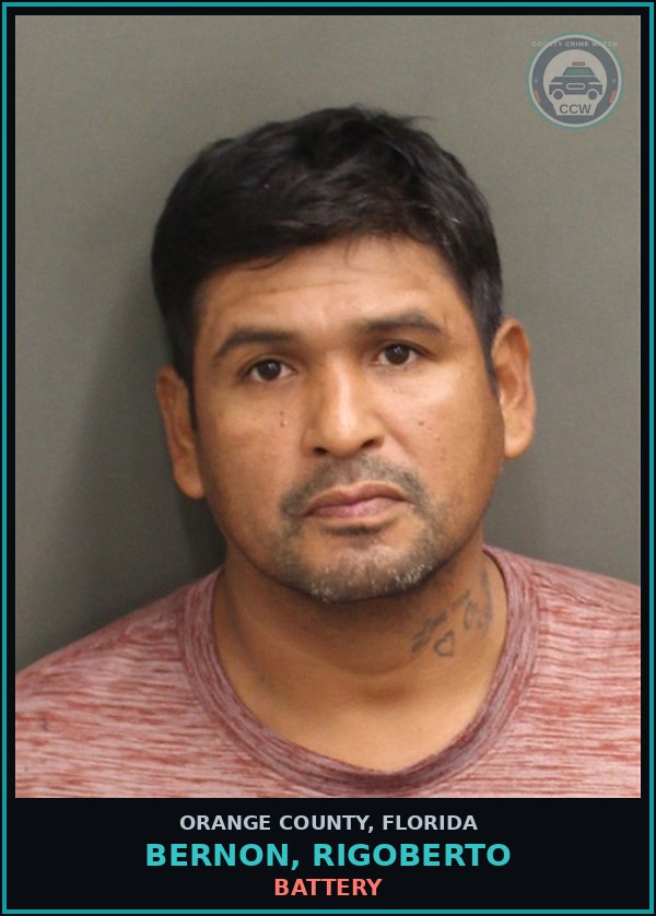 Booking mugshot of BERNON, RIGOBERTO in Orange County