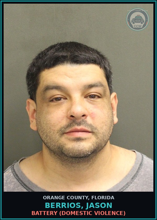 Booking mugshot of BERRIOS, JASON in Orange County