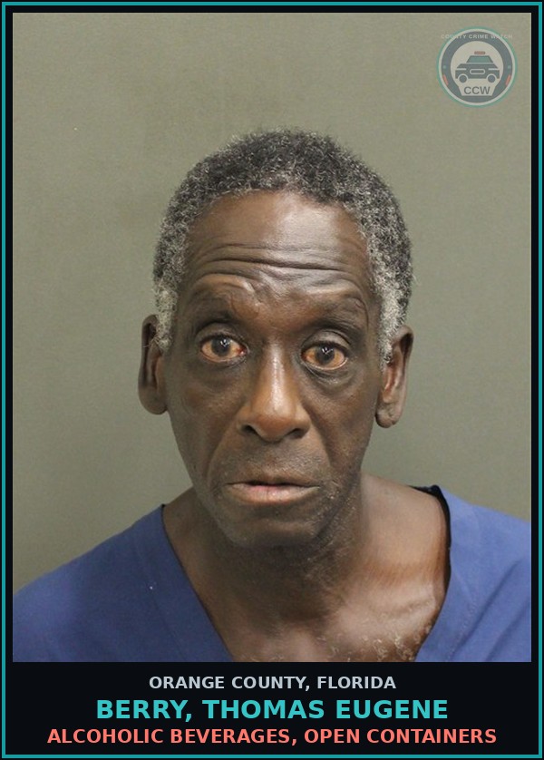 Booking mugshot of BERRY, THOMAS EUGENE in Orange County