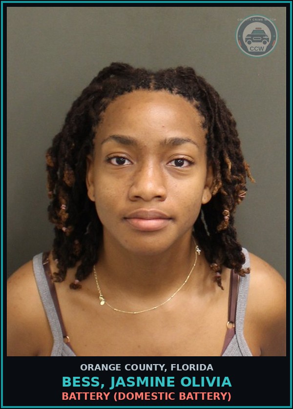 Booking mugshot of BESS, JASMINE OLIVIA in Orange County