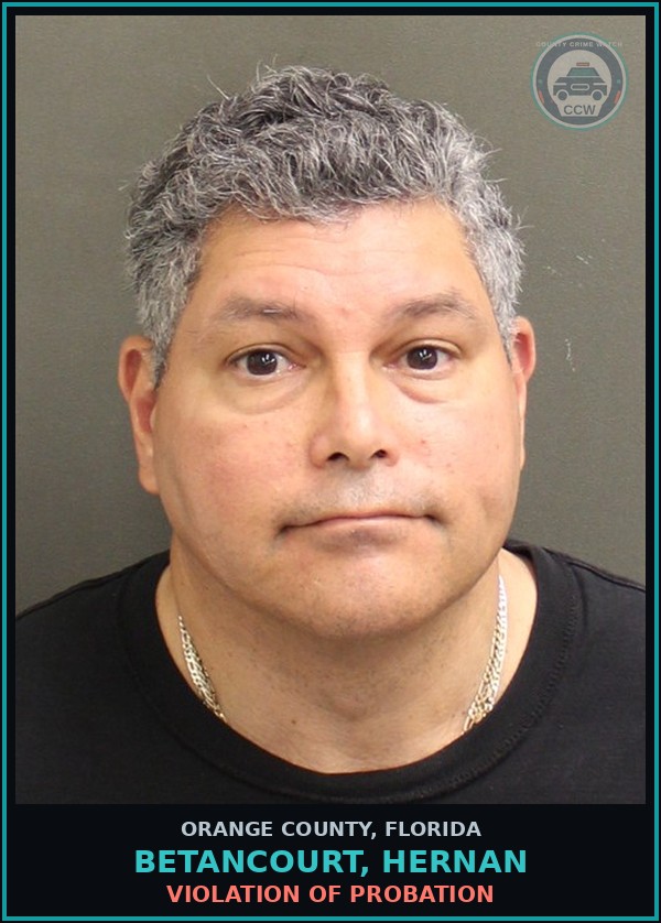 Booking mugshot of BETANCOURT, HERNAN in Orange County