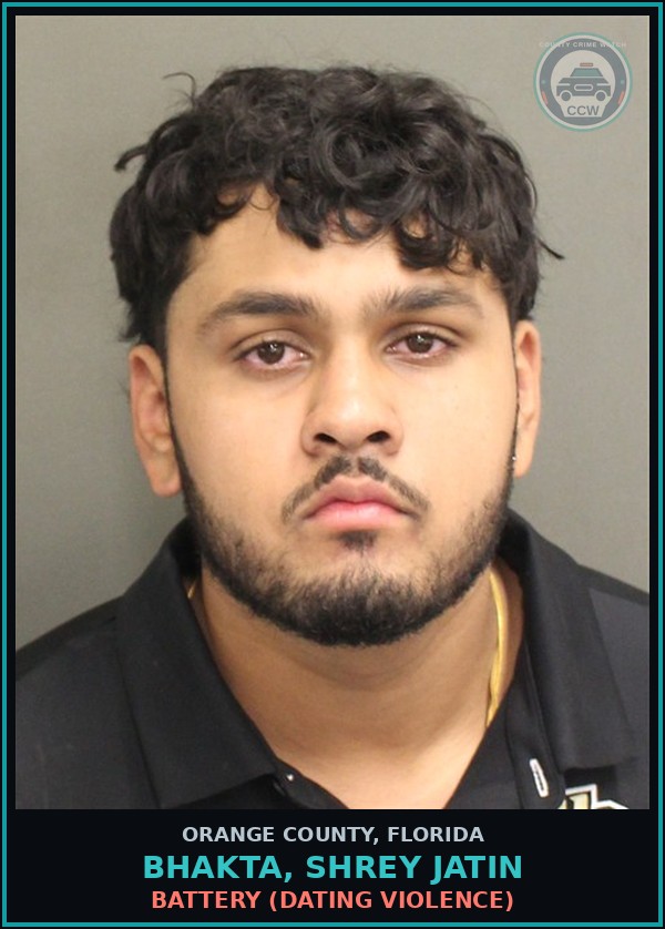 Booking mugshot of BHAKTA, SHREY JATIN in Orange County