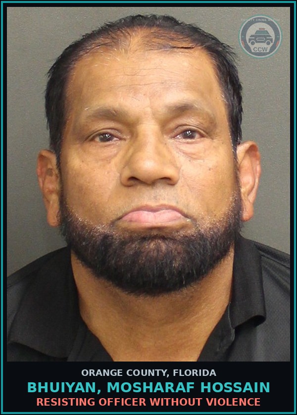 Booking mugshot of BHUIYAN, MOSHARAF HOSSAIN in Orange County