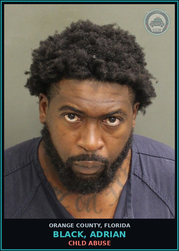 Booking mugshot of BLACK, ADRIAN in Orange County