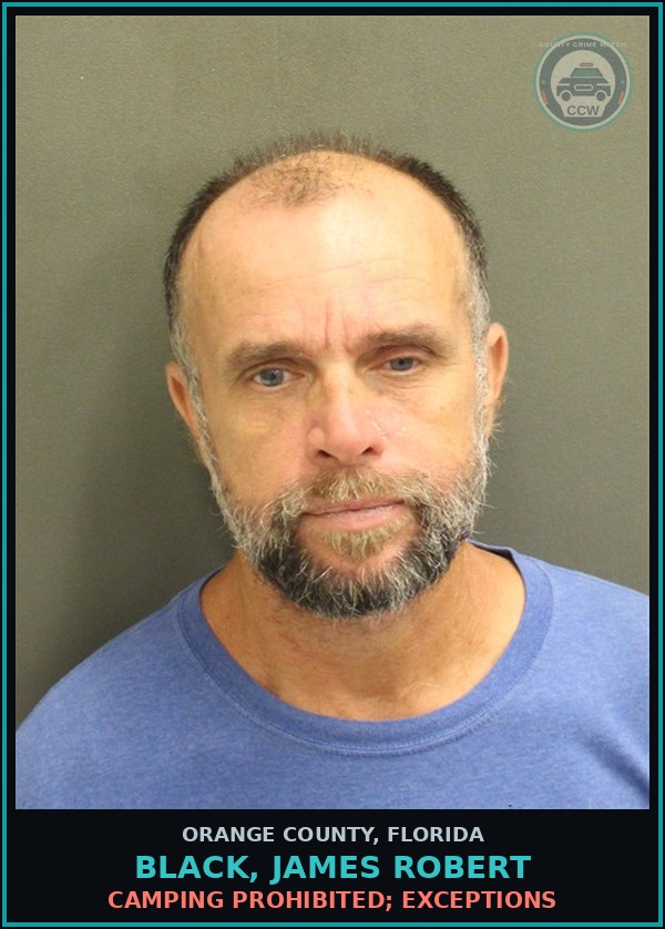 Booking mugshot of BLACK, JAMES ROBERT in Orange County