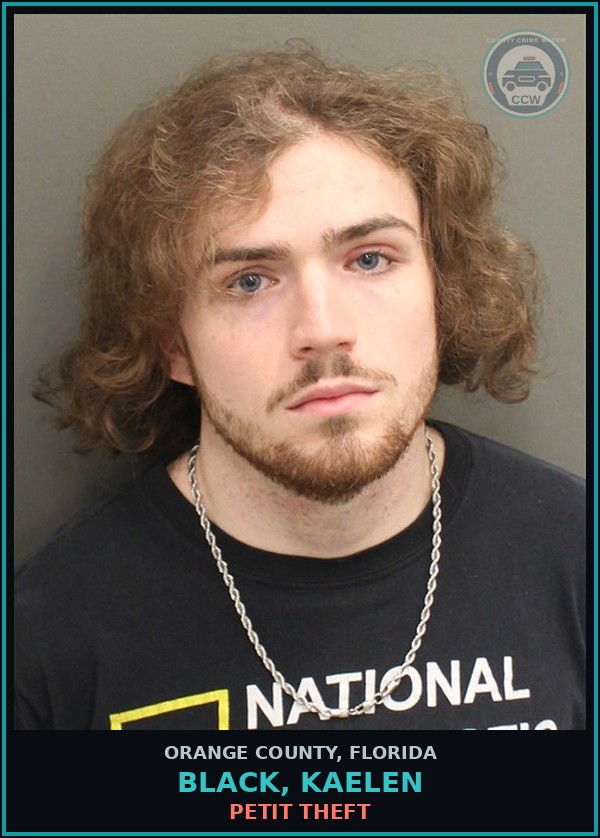 Booking mugshot of BLACK, KAELEN in Orange County