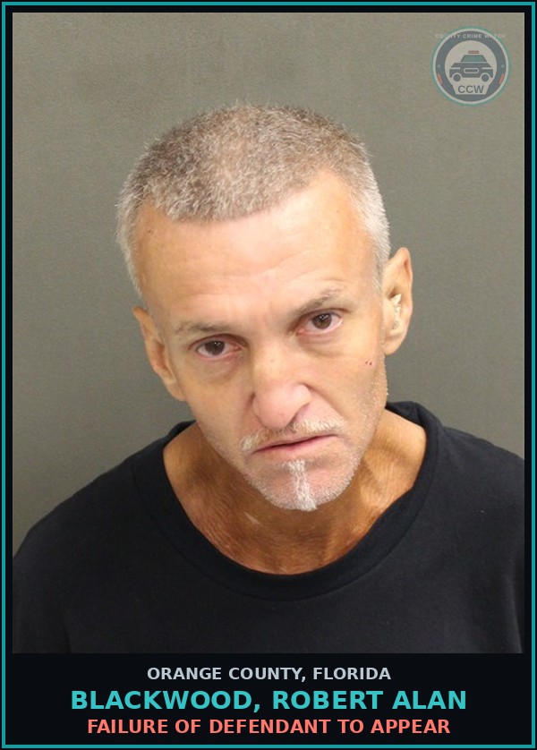 Booking mugshot of BLACKWOOD, ROBERT ALAN in Orange County