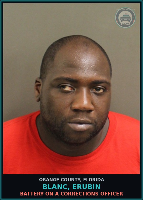 Booking mugshot of BLANC, ERUBIN in Orange County