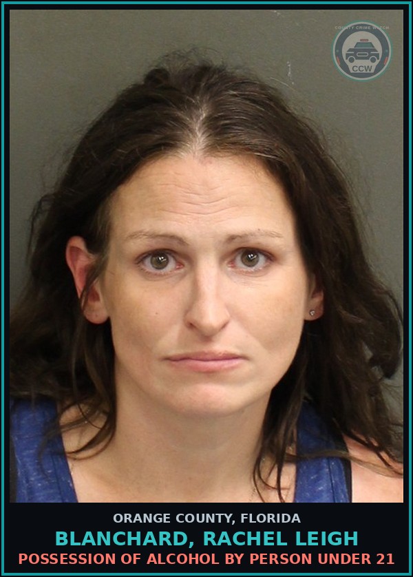 Booking mugshot of BLANCHARD, RACHEL LEIGH in Orange County