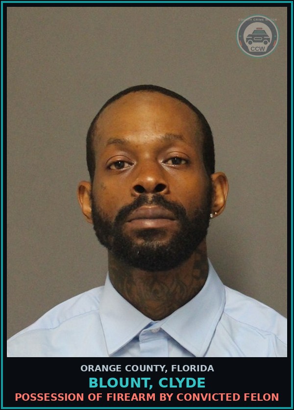 Booking mugshot of BLOUNT, CLYDE in Orange County