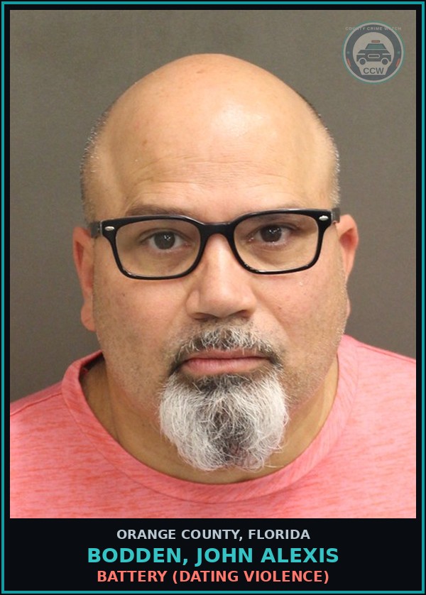 Booking mugshot of BODDEN, JOHN ALEXIS in Orange County