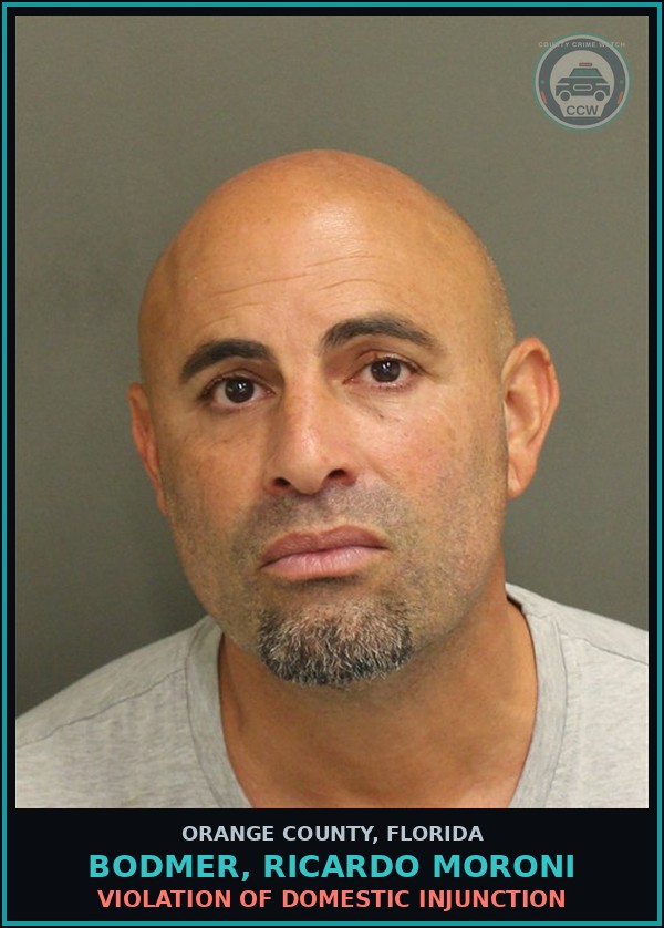 Booking mugshot of BODMER, RICARDO MORONI in Orange County