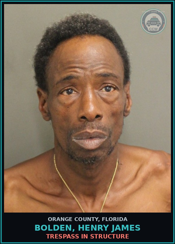Booking mugshot of BOLDEN, HENRY JAMES in Orange County