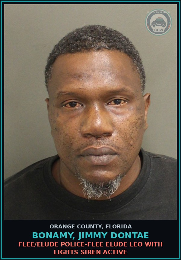 Booking mugshot of BONAMY, JIMMY DONTAE in Orange County