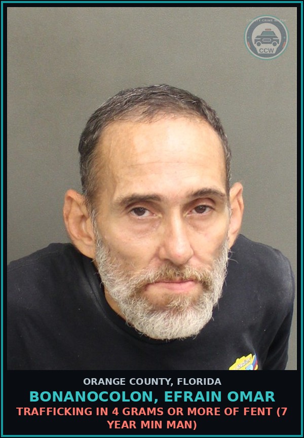 Booking mugshot of BONANOCOLON, EFRAIN OMAR in Orange County