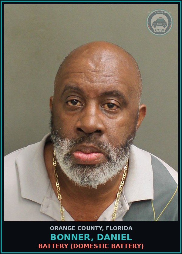 Booking mugshot of BONNER, DANIEL in Orange County