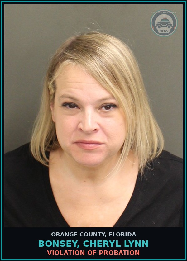 Booking mugshot of BONSEY, CHERYL LYNN in Orange County
