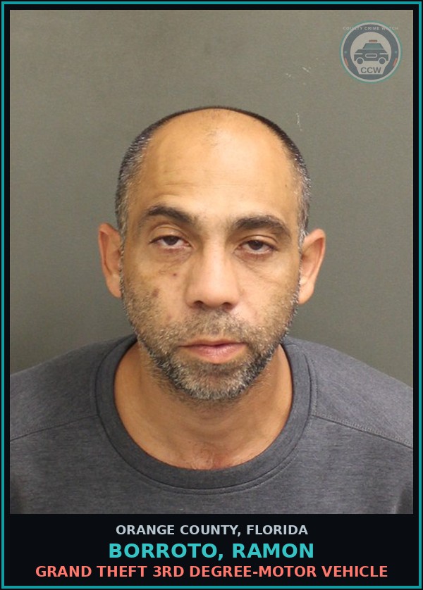 Booking mugshot of BORROTO, RAMON in Orange County