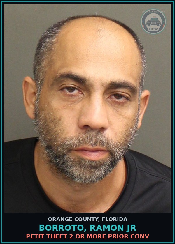 Booking mugshot of BORROTO, RAMON JR in Orange County