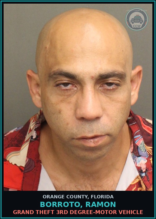 Booking mugshot of BORROTO, RAMON in Orange County