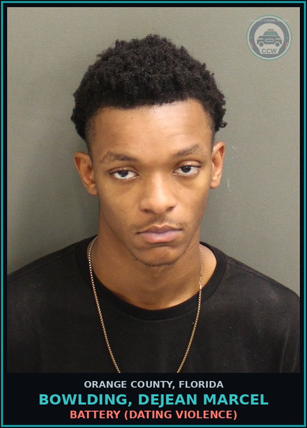 Booking mugshot of BOWLDING, DEJEAN MARCEL in Orange County