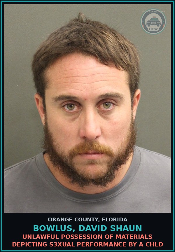 Booking mugshot of BOWLUS, DAVID SHAUN in Orange County