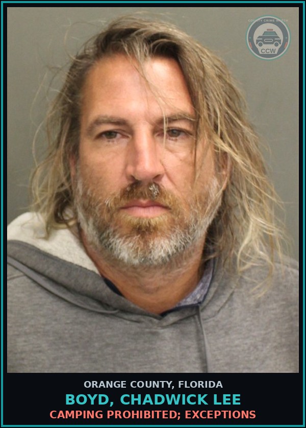 Booking mugshot of BOYD, CHADWICK LEE in Orange County