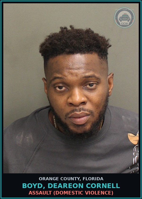 Booking mugshot of BOYD, DEAREON CORNELL in Orange County