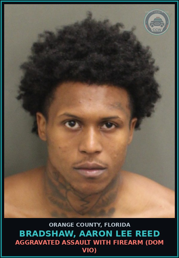 Booking mugshot of BRADSHAW, AARON LEE REED in Orange County