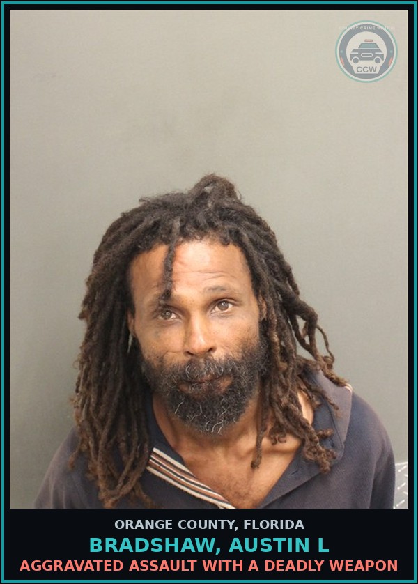 Booking mugshot of BRADSHAW, AUSTIN L in Orange County