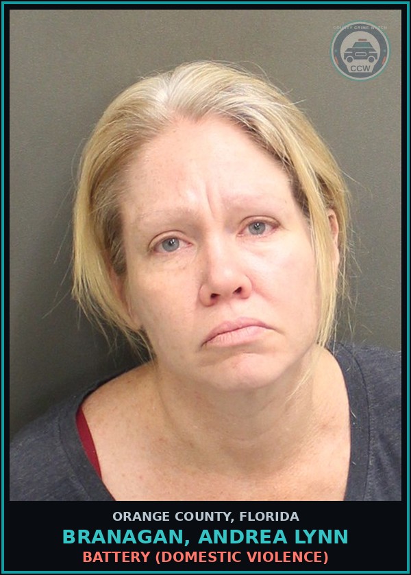 Booking mugshot of BRANAGAN, ANDREA LYNN in Orange County
