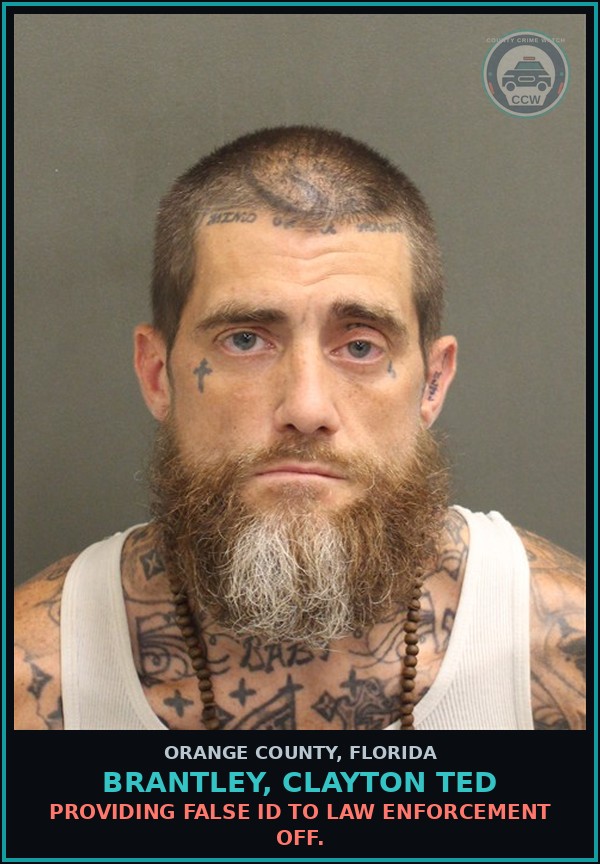 Booking mugshot of BRANTLEY, CLAYTON TED in Orange County