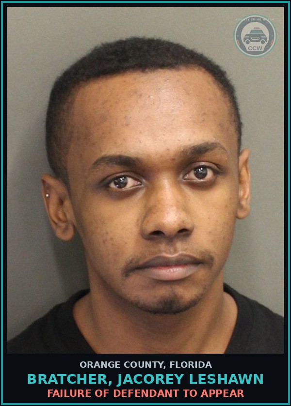 Booking mugshot of BRATCHER, JACOREY LESHAWN in Orange County
